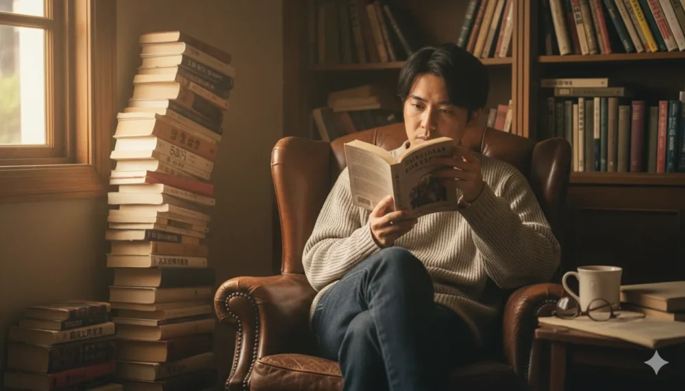 ラランドニシダの小説を読む人