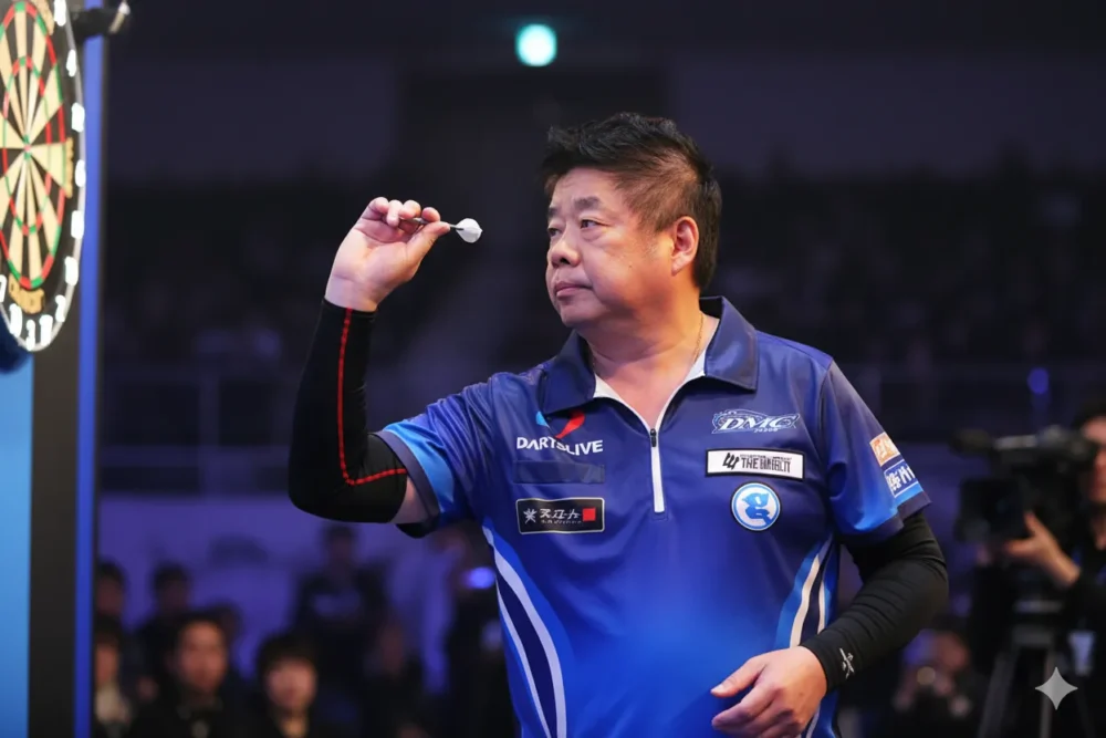 ポールリムがダーツを投げるイメージ画像